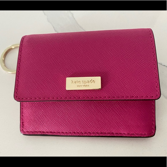 kate spade Handbags - NWOT Kate Spade card holder/wallet, rose red, brand new